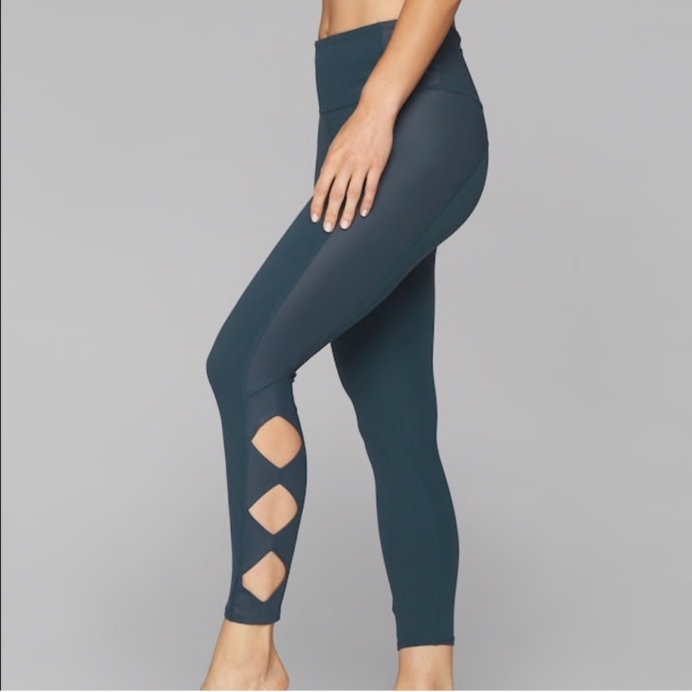 ATHLETA Cobra Cutout Leggings In Teal